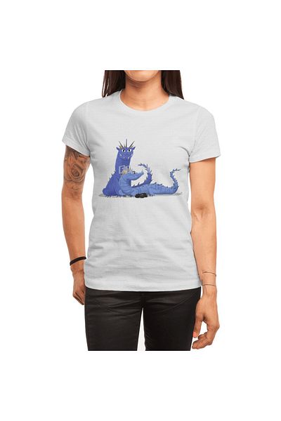 Fizello Tricou unisex alb Dragon Couple pentru bărbați și femei