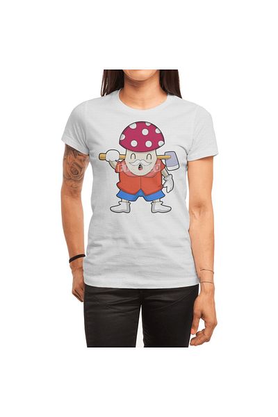 Fizello Mushroom Rash - Tricou alb unisex pentru bărbați și femei