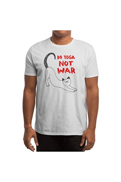 Fizello Do Yoga - Tricou alb unisex War Cat