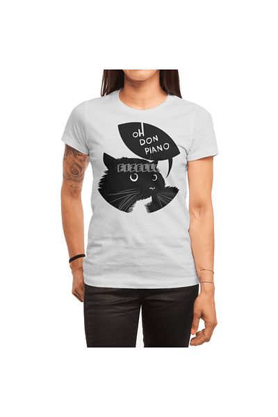 Fizello Tricou alb unisex Don Piano