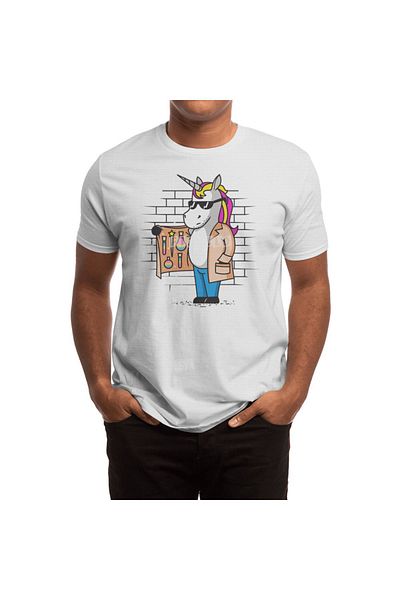 Fizello Tricou alb unisex Magic pentru bărbați și femei