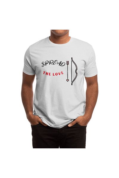 Fizello Ανδρικό και γυναικείο μπλουζάκι Unisex White Cupid