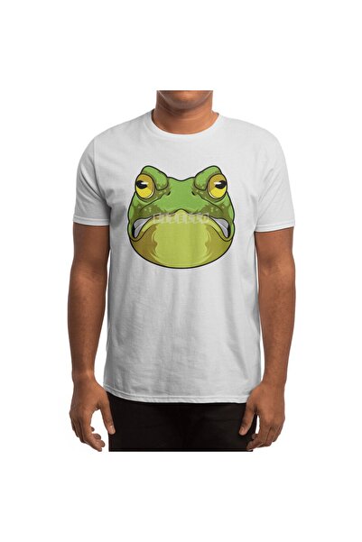 Fizello Tricou alb pentru bărbați și femei - Tricou unisex Frog With Evil Eye