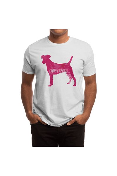 Fizello Λευκό μπλουζάκι Unisex με σχέδιο Jack Russell Terrier