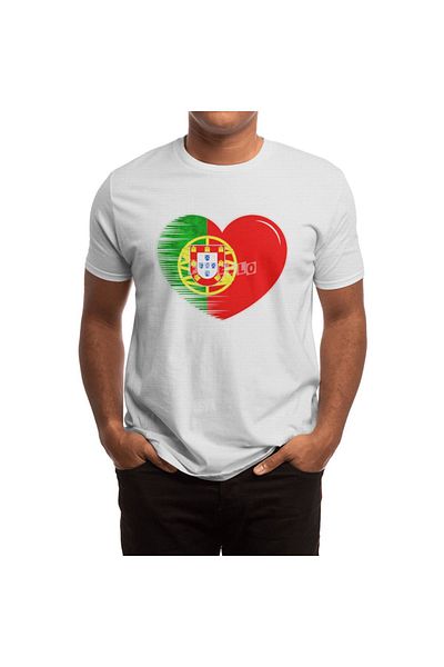 Fizello Men's and Women's White T-Shirt with Stylish Design in Portugal