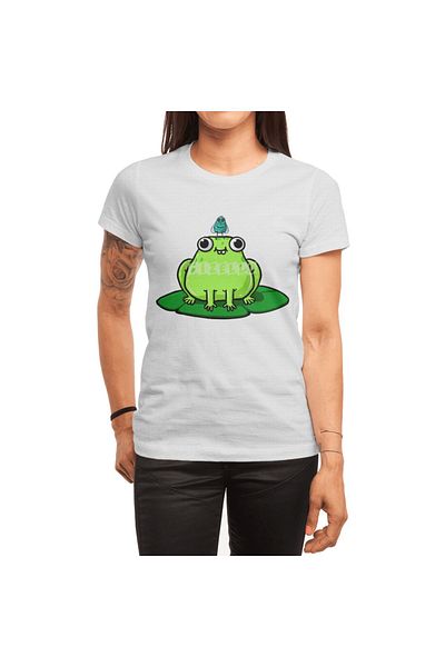 Fizello Frog N Fly Unisex Λευκό T-shirt - Ανδρικό και γυναικείο μπλουζάκι