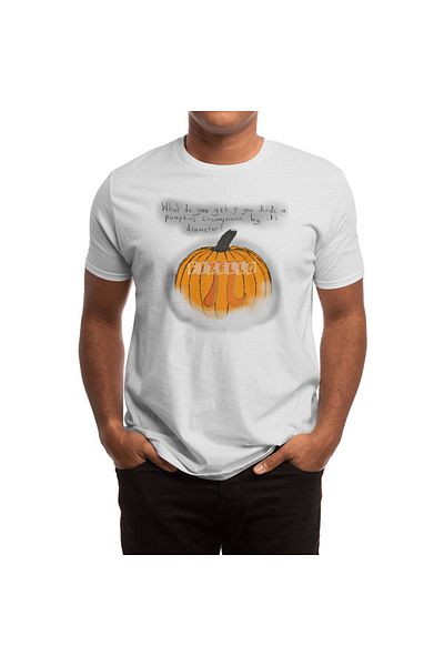 Fizello Tricou alb unisex Pumpkin 3.14