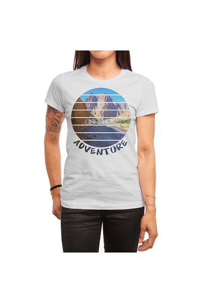 Fizello Tricou alb unisex - Aventura se numeste, trebuie sa merg in aer liber in natura si E