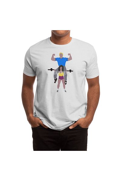 Fizello Tricou alb pentru bărbați și femei - Let's Be Strong Together Couple Tricou unisex