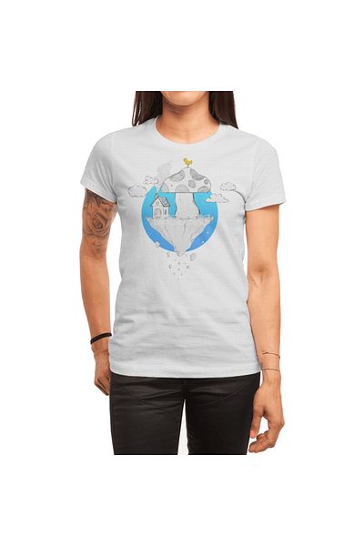 Fizello Tricou alb Mushroom Cloud pentru bărbați și femei - unisex