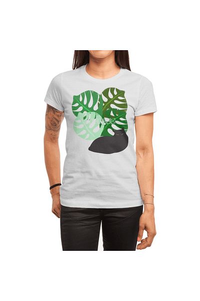 Fizello Λευκό μπλουζάκι Monstera Delicatsa Unisex