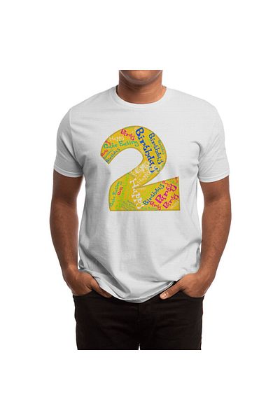 Fizello Tricou alb unisex pentru bărbați și femei - Creative Number 2