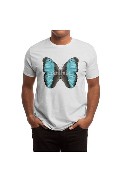 Fizello Μπλουζάκι Butterfly Insect Art για άνδρες και γυναίκες - Unisex Λευκό T-shirt