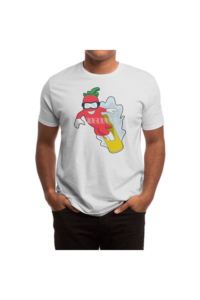 Fizello Pepper Horse Snowboarding - Tricou alb unisex
