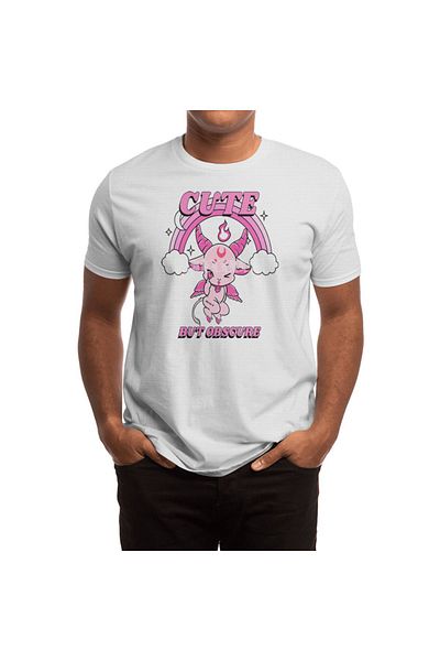Fizello Λευκό μπλουζάκι Unisex - Χαριτωμένο σχέδιο Baphomet