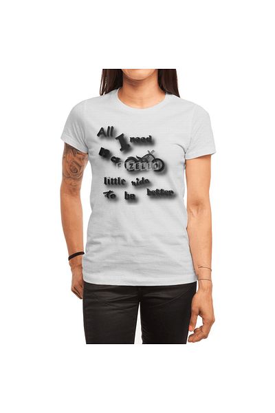 Fizello Ανδρικό και γυναικείο λευκό μπλουζάκι Unisex - All I Need