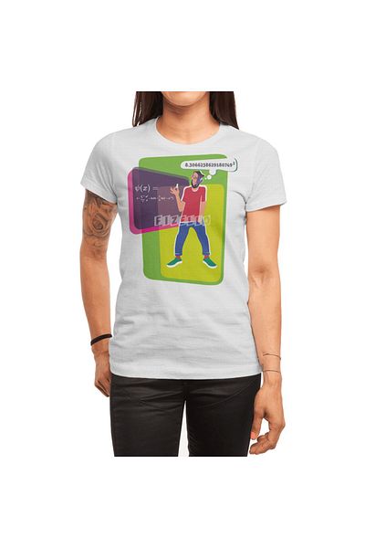Fizello Ανδρικό και γυναικείο λευκό μπλουζάκι - Sexymath Unisex T-shirt