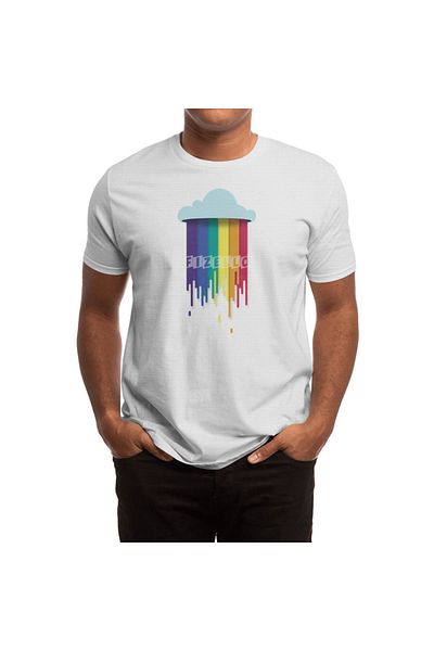 Fizello Tricou alb unisex - What Clouds Are Made, tricou pentru bărbați și femei