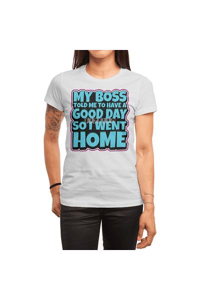 Fizello Λευκό Unisex T-Shirt For Boss - Ανδρικό και γυναικείο μπλουζάκι