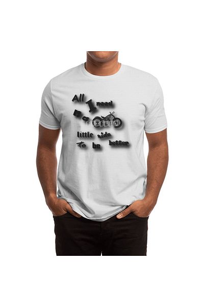 Fizello Ανδρικό και γυναικείο λευκό μπλουζάκι Unisex - All I Need