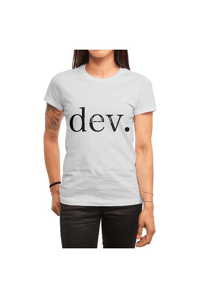 Fizello Minimalist Developer Unisex Λευκό T-shirt - Ανδρικό και γυναικείο T-shirt