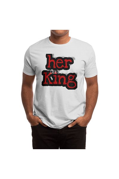 Fizello Unisex White Coupleswear T-Shirt - Men and Women