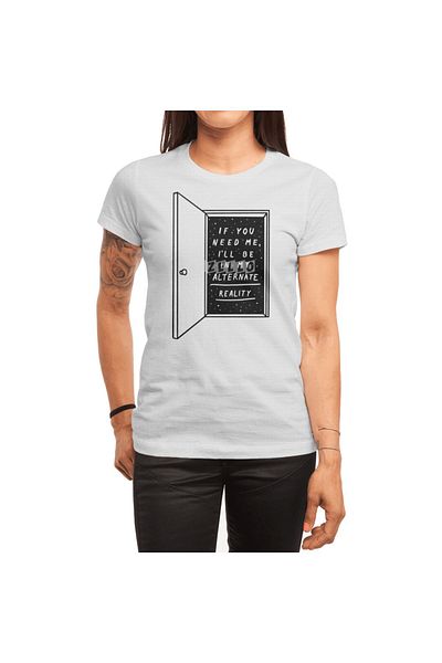 Fizello Ανδρικό και γυναικείο Unisex Λευκό T-Shirt - Μπλουζάκι εναλλακτικής πραγματικότητας