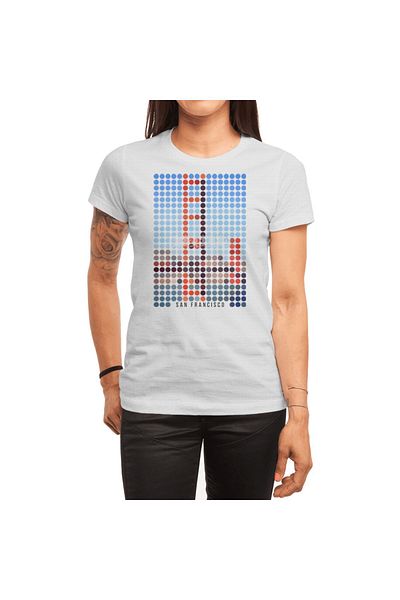 Fizello Tricou alb unisex San Francisco