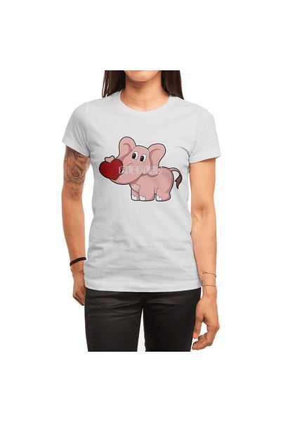 Fizello Μπλουζάκι Unisex Λευκό Elephant Design