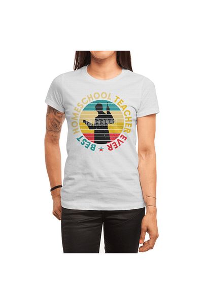 Fizello Tricou alb unisex pentru bărbați și femei - Cel mai bun tricou de Ziua Profesorului de la Homeschool Teacher