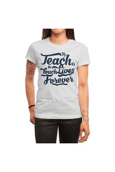 Fizello Λευκό μπλουζάκι Unisex για άνδρες και γυναίκες - Touch Lives Forever