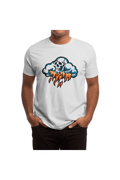Fizello Λευκό μπλουζάκι Hate Cloud Unisex