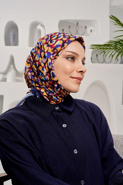 AFVENTE Soft Cotton Scarf - Spotted and Patterned Colorful