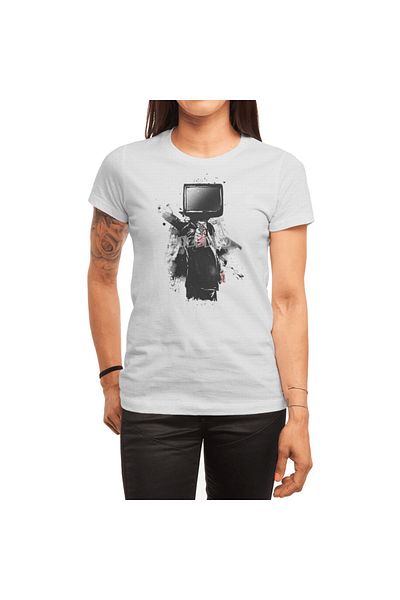 Fizello Ανδρικό και γυναικείο Unisex Λευκό T-Shirt - System Error