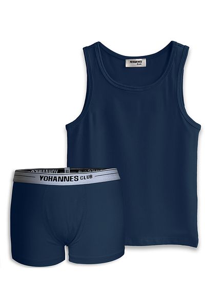 Yohannes Club Cotton Boxer and Undershirt Set for Boy