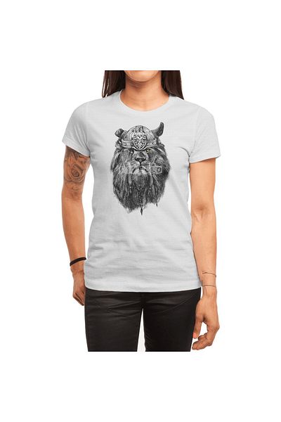 Fizello Λευκό μπλουζάκι για άνδρες και γυναίκες - Unisex μπλουζάκι The Eye Of The Lion