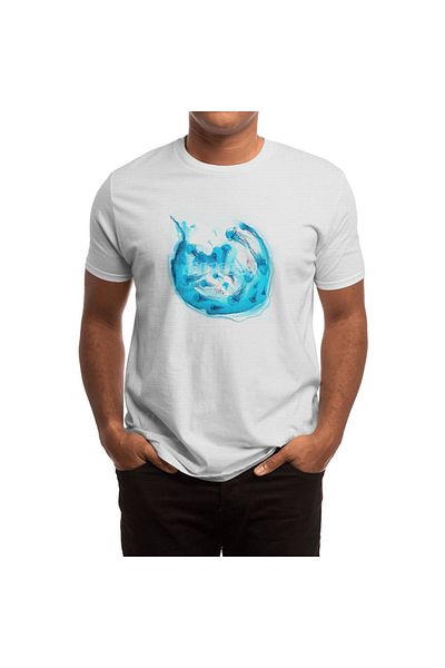 Fizello Λευκό μπλουζάκι Unisex με σχέδιο Jellyfish