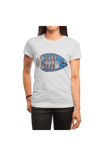 Fizello Tricou alb cu model elegant pentru bărbați și femei