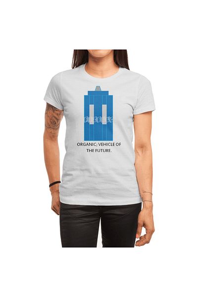 Fizello Organic Vehicle Of The Future - Ανδρικό, Γυναικείο Unisex Λευκό T-shirt