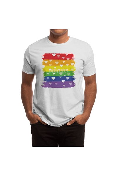 Fizello Tricou alb unisex Bisex Transgender Rainbow