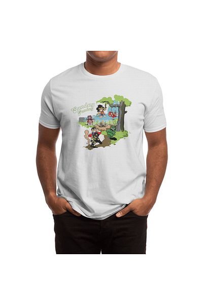 Fizello Tricou alb unisex Super Sunday Sunday