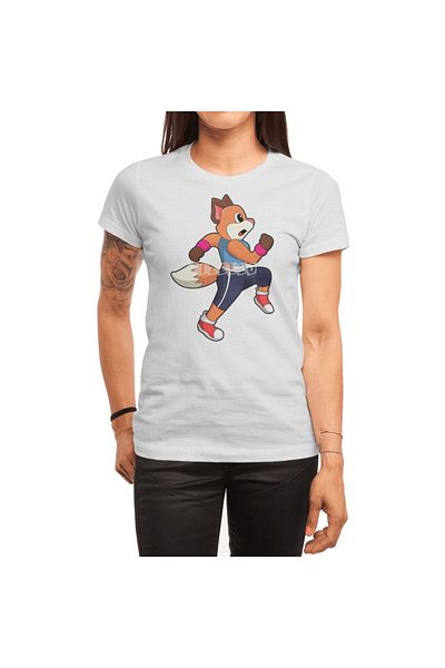Fizello Tricou alb unisex Fox At Running