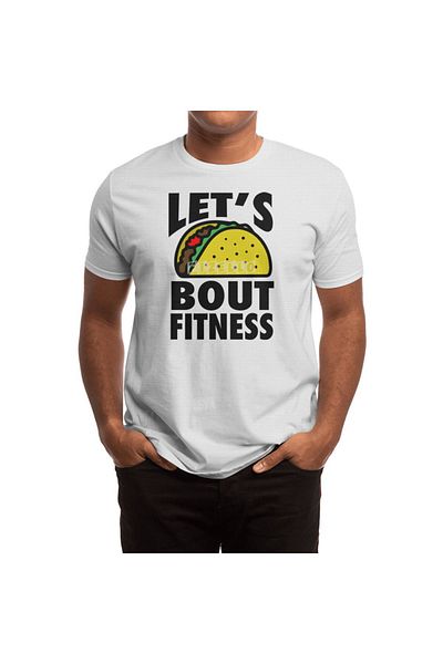 Fizello Rose Stars: Let's Taco Bout Fitness - Tricou alb unisex