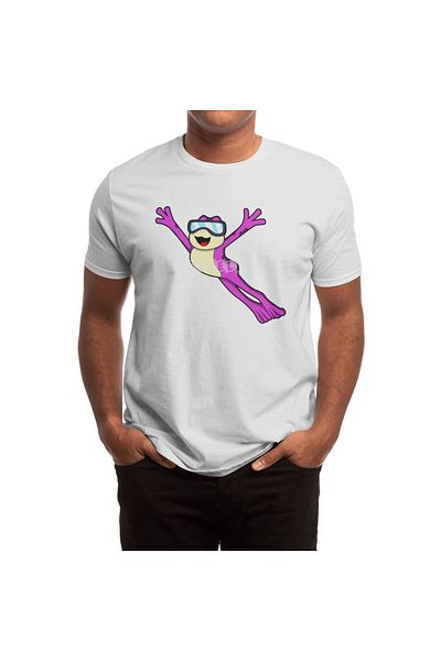 Fizello Tricou alb pentru bărbați și femei - Tricou unisex Frog With Sunglasses
