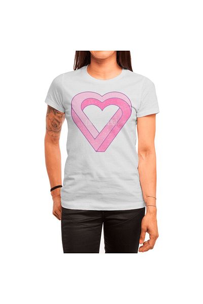 Fizello Unisex Λευκό T-shirt - Impossible Love T-shirt για άνδρες και γυναίκες