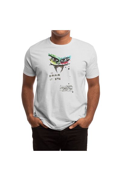 Fizello Λευκό μπλουζάκι Unisex - Problem Of Evil T-shirt για άνδρες και γυναίκες