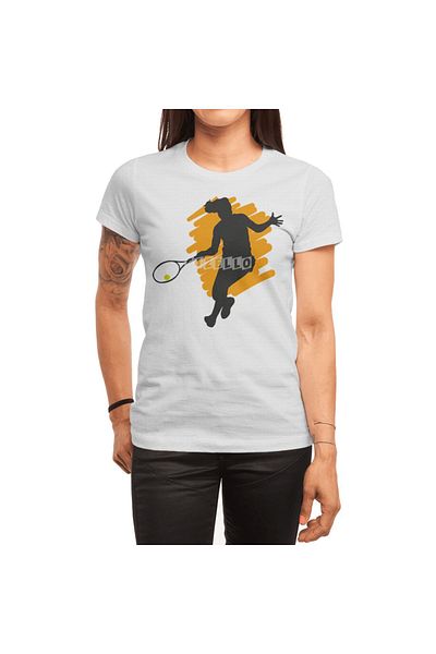 Fizello Tennis Sports No Coach Trainer Gift - Ανδρικό και γυναικείο λευκό μπλουζάκι