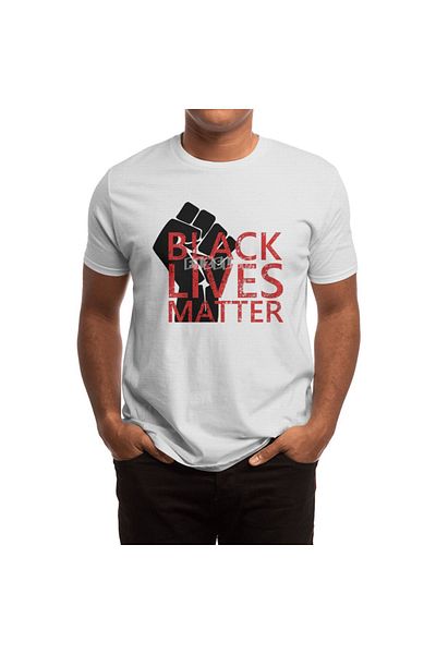 Fizello Λευκό μπλουζάκι Black Lives Matter Protest Unisex