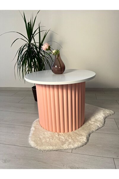 woodywood Özel Tasarım Orta Sehpa Pembe 60 Cm