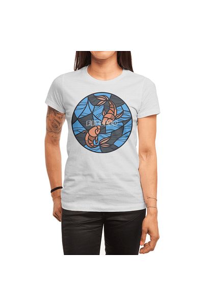 Fizello Tricou alb unisex cu model pește Koi din Japonia
